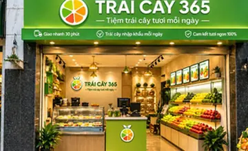 Không gian cửa hàng Trái Cây 365